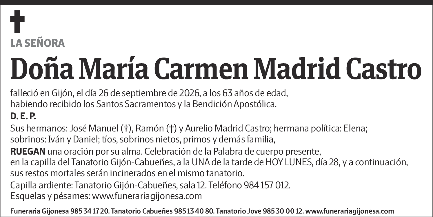 María Carmen Madrid Castro