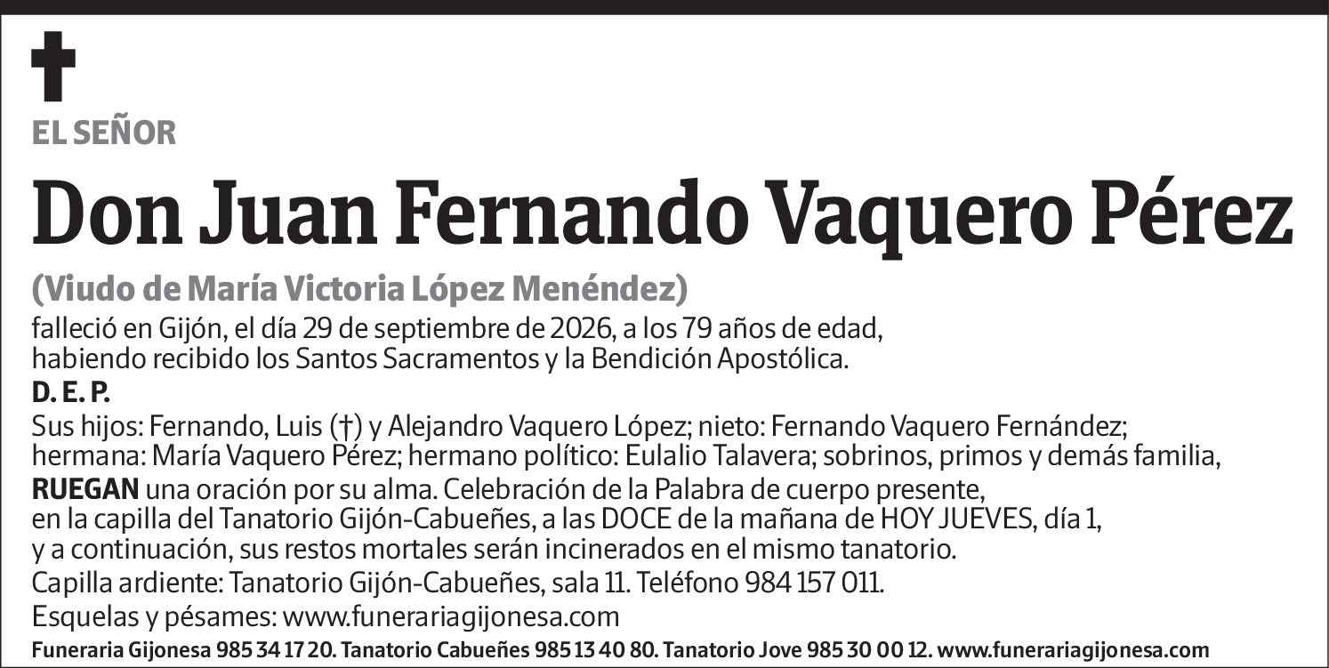 Juan Fernando Vaquero Pérez