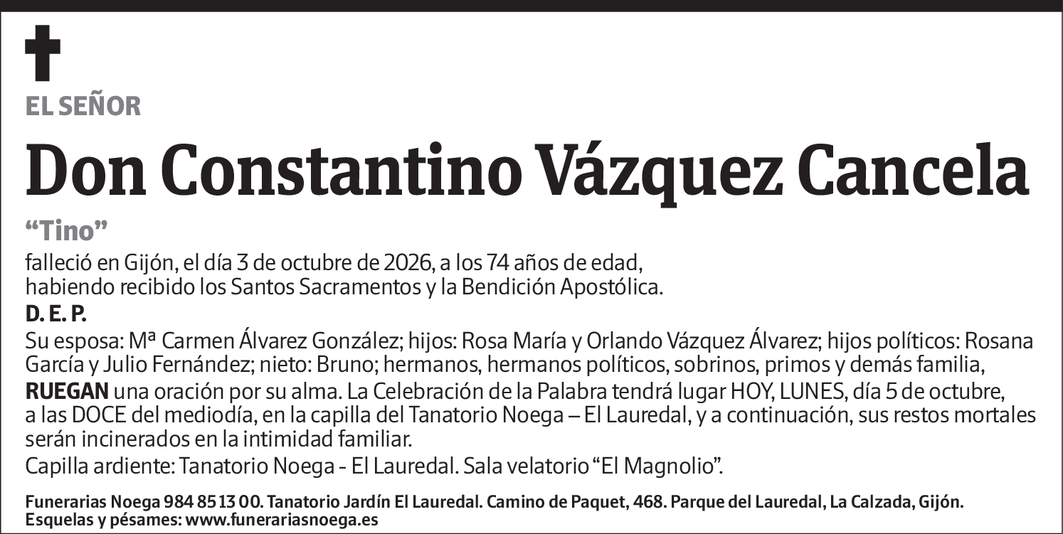 Constantino Vázquez Cancela