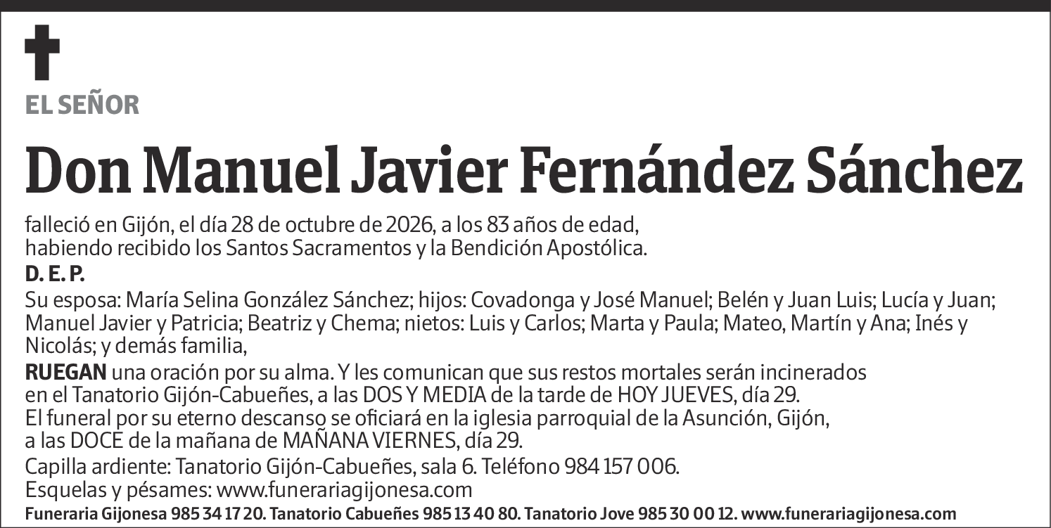 Manuel Javier Fernández Sánchez