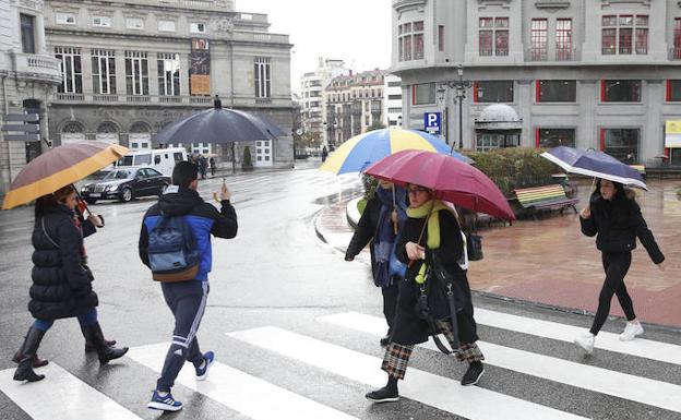Resultado de imagen de oviedo lloviendo INVIERNO