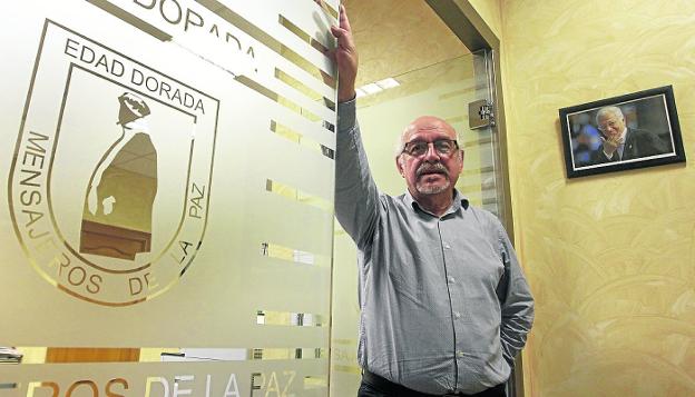 Pedro Gómez, coordinador de Edad Dorada, las residencias de Mensajeros de la paz./JOAQUÍN PAÑEDA