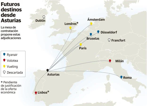 Ryanair, Vueling y Volotea ofrecerán en seis destinos europeos el aeropuerto | El Comercio